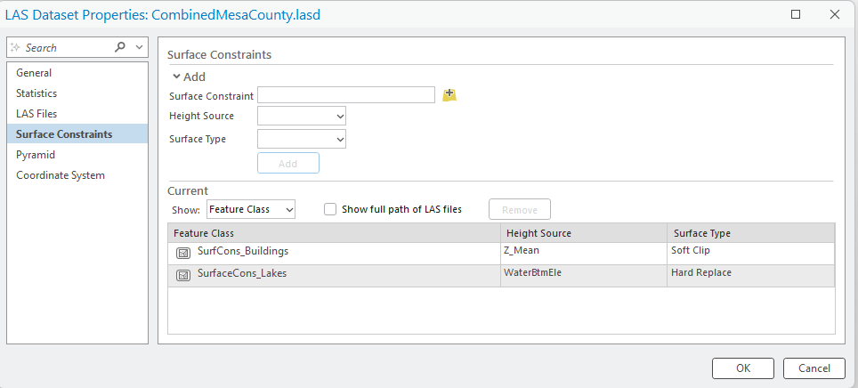 Figure 24.16 New Lakes Surface Constraint of Hard Replace