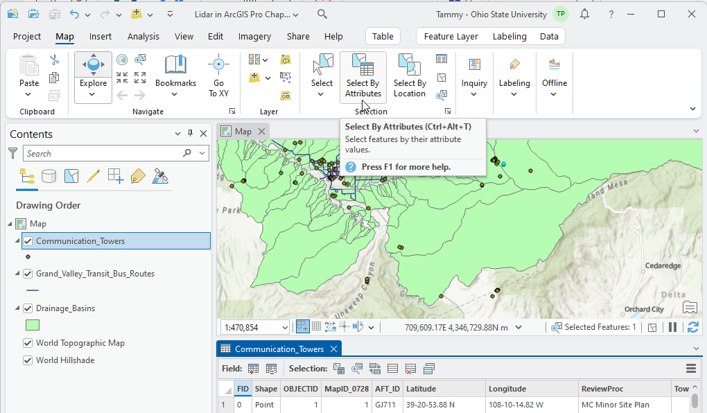 Figure 4.4. Using Select by Attributes
