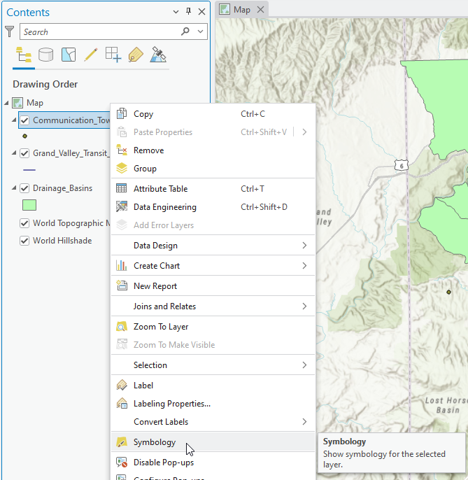 Figure 5.1. Accessing Symbology