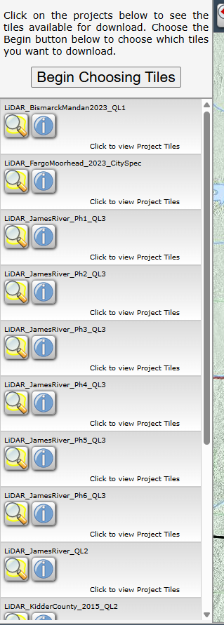 Figure 7.13. ND Map Service Table of Contents