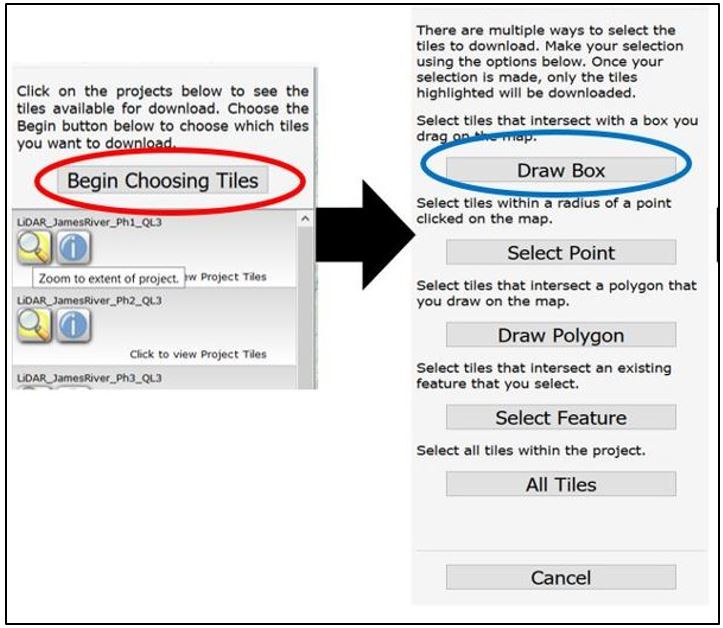 Figure 7.18. Several methods for selecting tiles