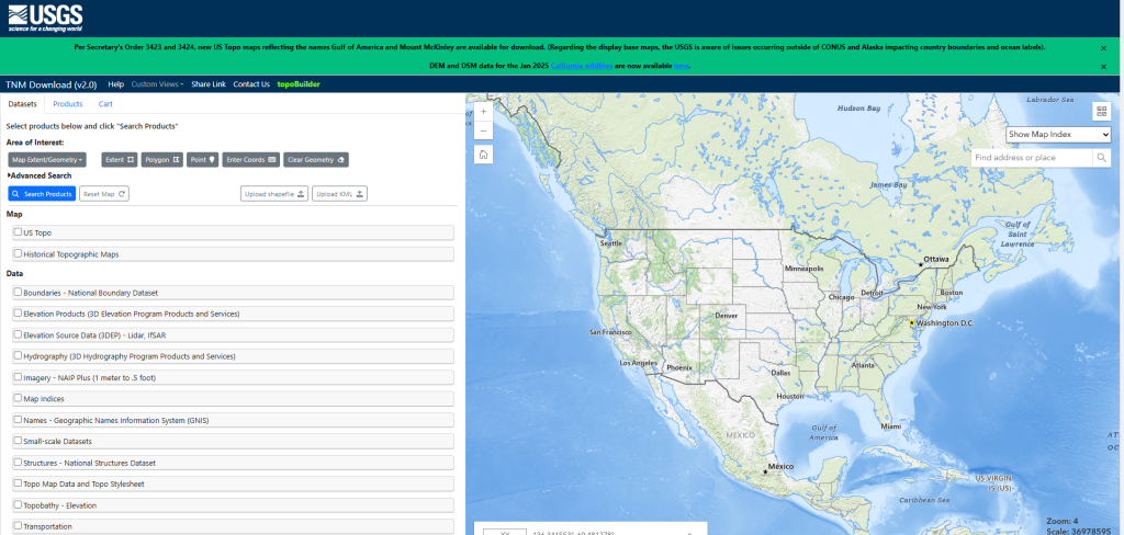 Figure 8.1 The National Map Viewer Download Site