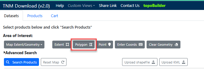 Figure 8.12. Narrowing search with a Polygon