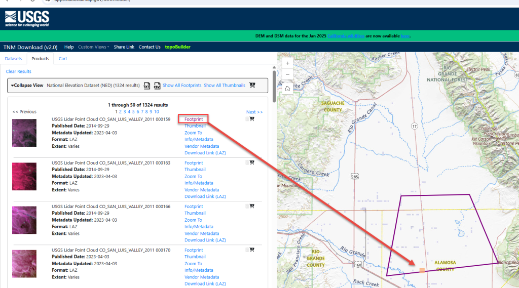 Figure 8.15. Footprint Selection