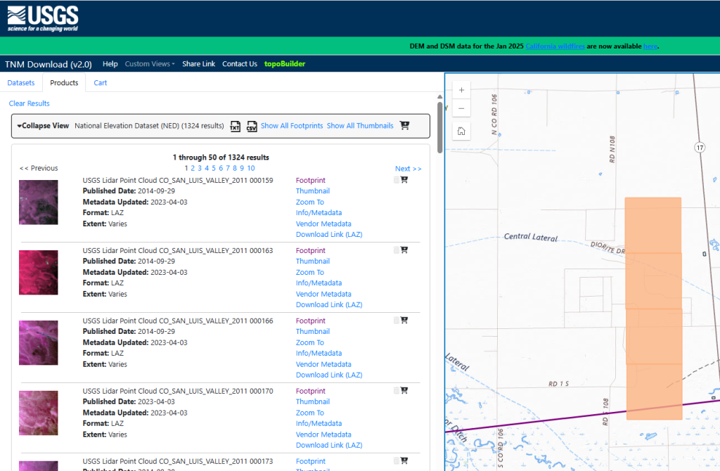 Figure 8.17. Multiple Footprints Selected