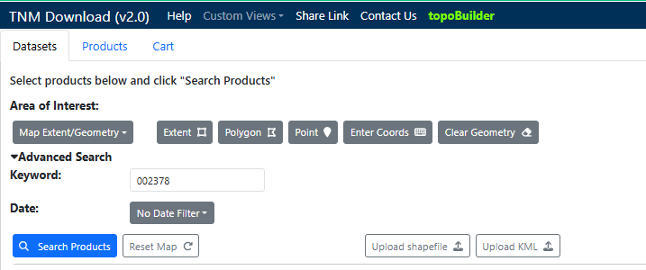 Figure 8.25. Searching for a product using the product identifier