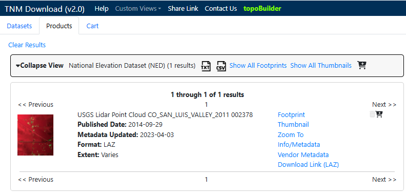 Figure 8.25. Results from a product identifier search