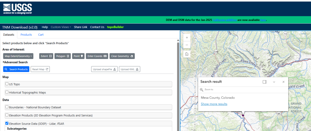 Figure 8.7 Defining the Area of Interest
