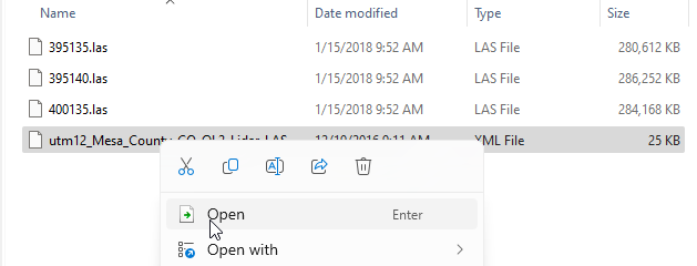 Figure 9.6. Opening the Metadata file