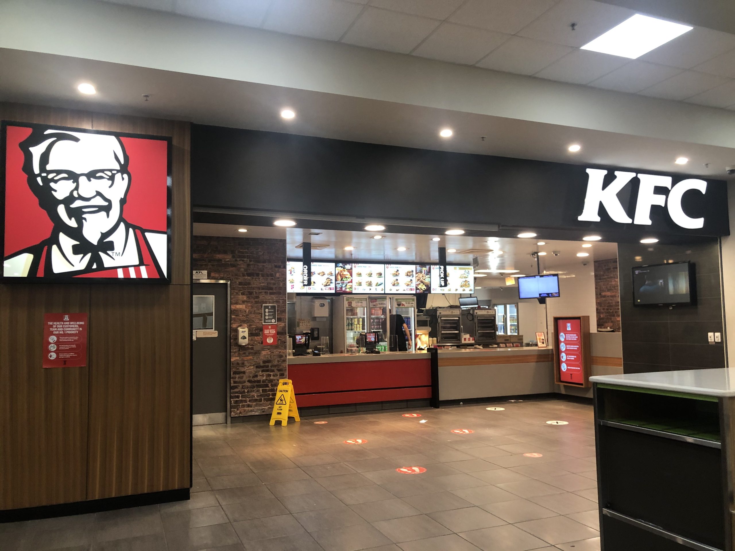 Inside of a KFC