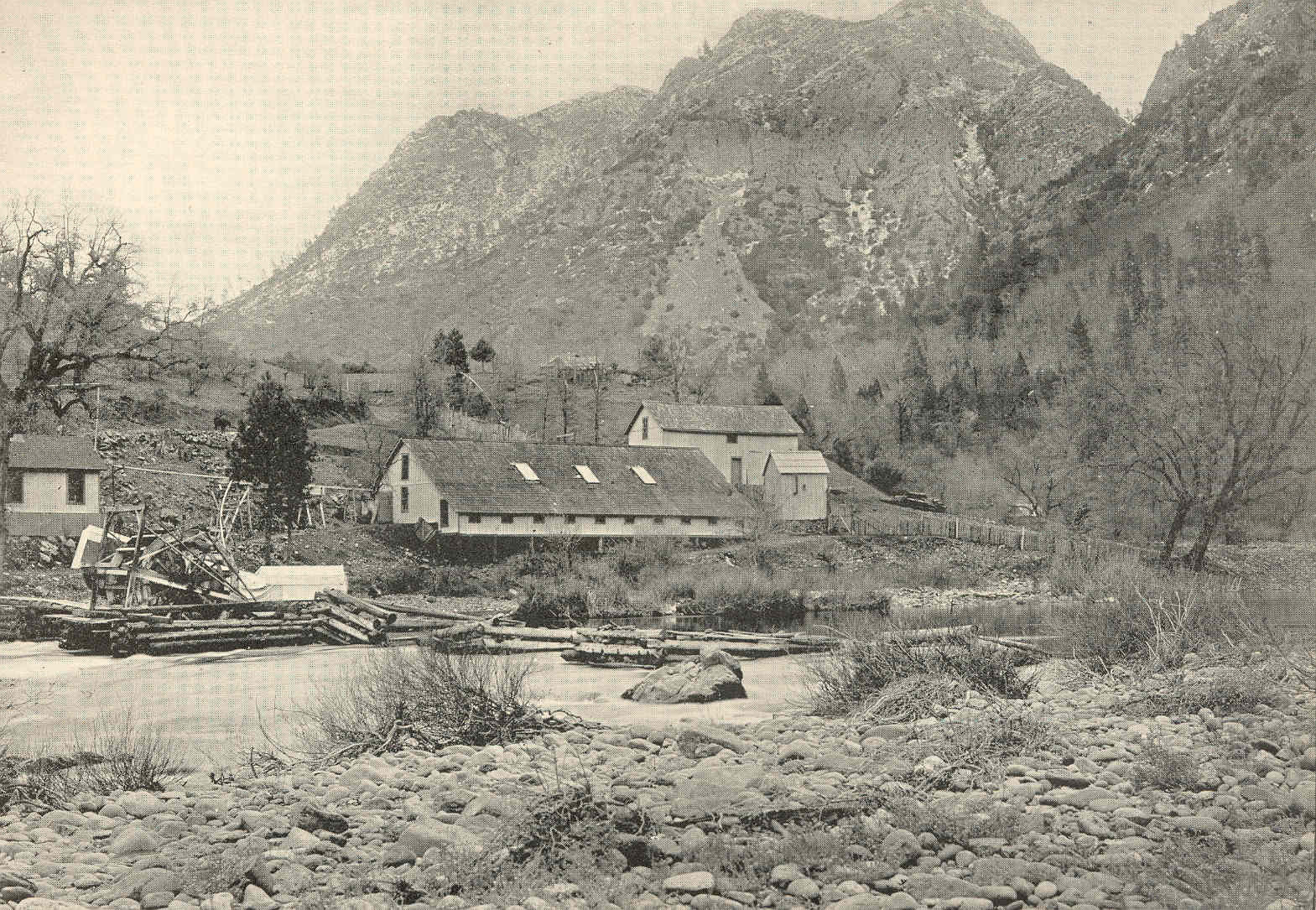 Historic photo of Baird fish hatchery