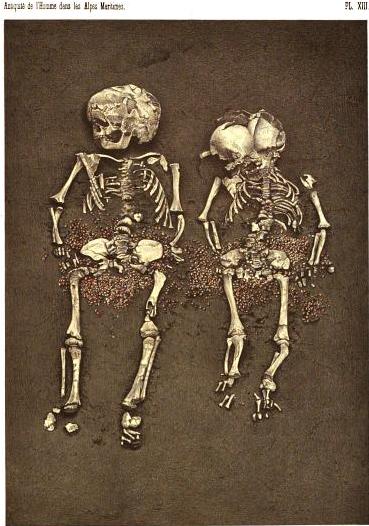 skeletons of children in ground