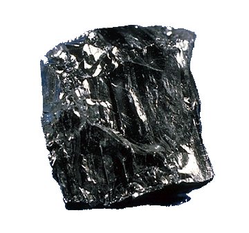 Chunk of black, very shiny rock.